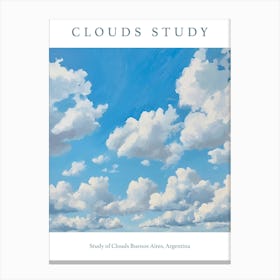 Study Of Clouds Buenos Aires, Argentina Canvas Print
