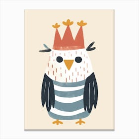 Little Eagle 1 Wearing A Crown Canvas Print