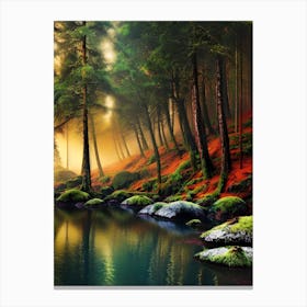 Mossy Forest 9 Canvas Print