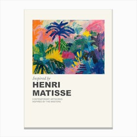 Museum Poster Inspired By Henri Matisse 9 Canvas Print