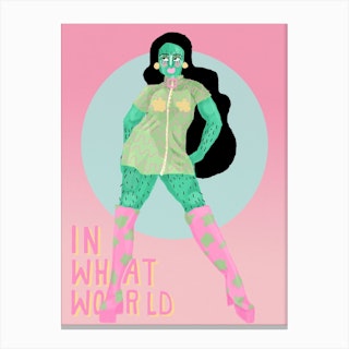 In What World Canvas Print