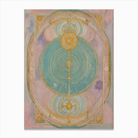 Tarot Card In Pastel Canvas Print