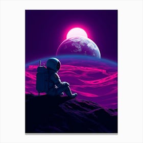 Space Astronaut Canvas Print