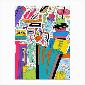 Doodle Art Canvas Print