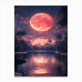 Full Moon In The Sky 8 Canvas Print