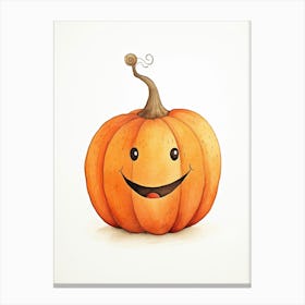 Friendly Kids Pumpkin 2 Canvas Print