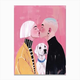 Kissing Couple 6 Canvas Print