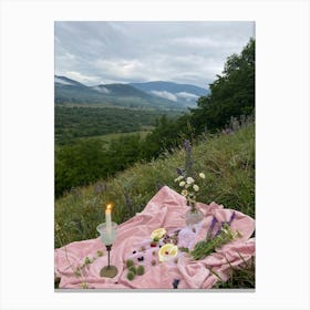 Picnic In The Mountains Canvas Print