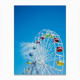 Retro Ferris Wheel Canvas Print