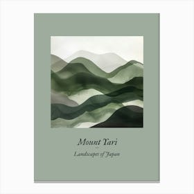 Landscapes Of Japan Mount Yari Canvas Print