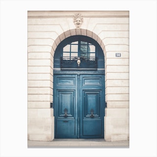 Paris Door Canvas Print