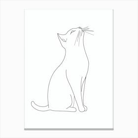 Cat Drawing 1 Canvas Print