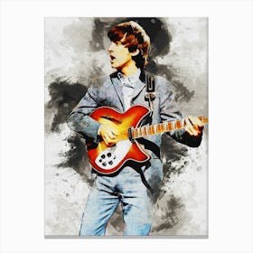 Smudge George Harrison Canvas Print