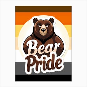 Strength in Unity Gay Bear Pride Art Canvas Print