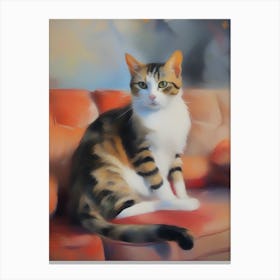 Portrait Of A Cat Canvas Print