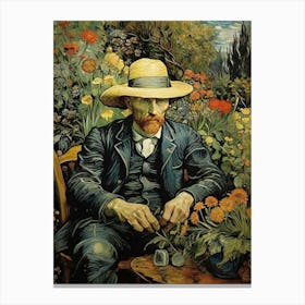 Gardener By Vincent Van Gogh art print Canvas Print