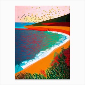 Injidup Beach, Australia Hockney Style Canvas Print