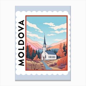 Moldova Travel Stamp Poster Canvas Print