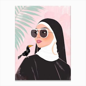 Muslim Nun Canvas Print