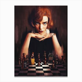 Elizabeth Harmon The Queen S Gambit Canvas Print