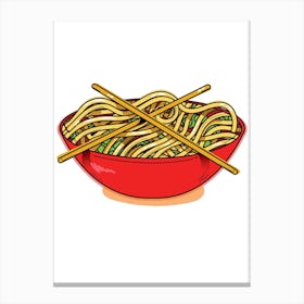 Chinese Noodles 1 Canvas Print