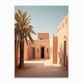 Moroccan Style House Summer Photography Canvas Print