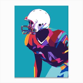 American Football Pop Art 23 Canvas Print