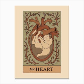 The Heart - Cats Tarot Canvas Print