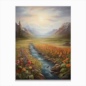 'Sunrise In The Valley' art print Canvas Print