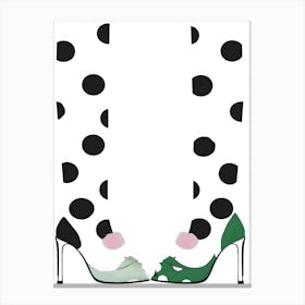 Polka Dot Shoes 1 Toile