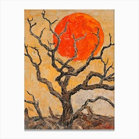 Tree In The Sun Art Canvas Print