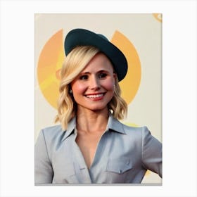 Kristen Bell Retro Collage Movies Canvas Print