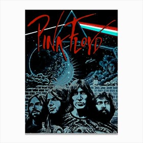 Pink Floyd band music Canvas Print