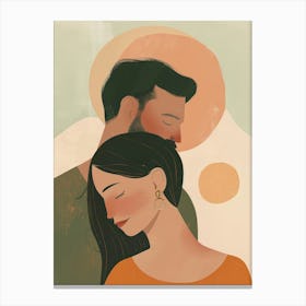 Couple In Love Canvas Print