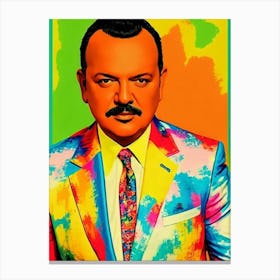 Pepe Aguilar Colourful Pop Art Canvas Print