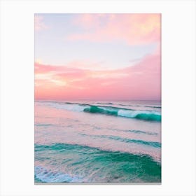 Seminyak Beach, Bali, Indonesia Pink Photography  Canvas Print