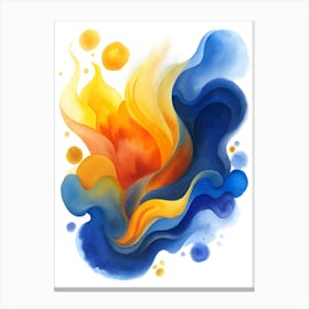 Abstract Watercolor Painting 4 Canvas Print