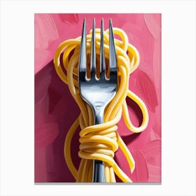 Fork And Spaghetti 3 Canvas Print