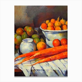 Carrots Cezanne Style vegetable Canvas Print
