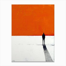 'The Shadow Of A Man', Minimalism Canvas Print