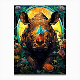 Rhino Canvas Print