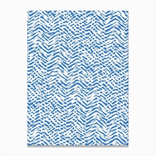 Marks Texture Blue Canvas Print
