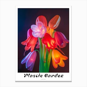 Bright Inflatable Flowers Poster Coral Bells 4 Canvas Print