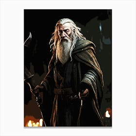 gandalf Lord Of The Rings movie Canvas Print