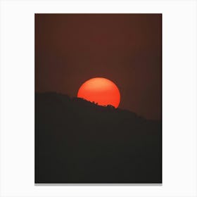 Sunset Over The Hills Canvas Print