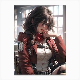 Mikasa Ackerman Attack On Titan 8 Canvas Print