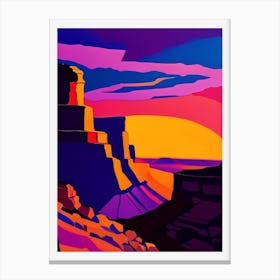 Rocky Canyon Warm Sunset Canvas Print