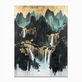 Pamir's Golden Peaks - Timeless Elegance Canvas Print