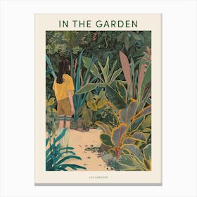 In The Garden Poster Leu Gardens Usa 2 Canvas Print