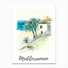 Mediterranean sunset Canvas Print